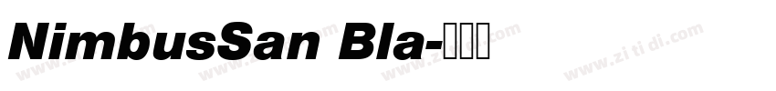 NimbusSan Bla字体转换
